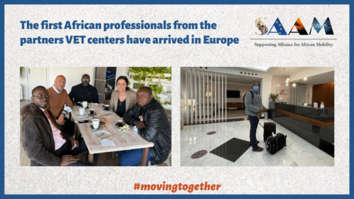 The first African professionals from the partners VET centers have arrived in Europe